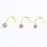 Nez Strass serti Or