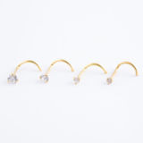 Nez strass Or