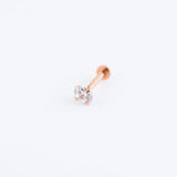 Labret strass Or Rose 18 K