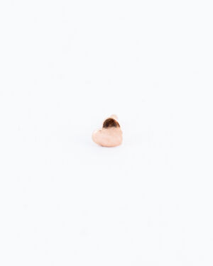 Labret cœur Or rose 18K