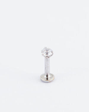 Labret strass Or blanc / Or jaune 18K