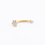 Arcade fleurs Or jaune 18K