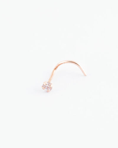 Nez strass Or Rose 18 K