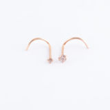 Nez strass Or Rose 18 K