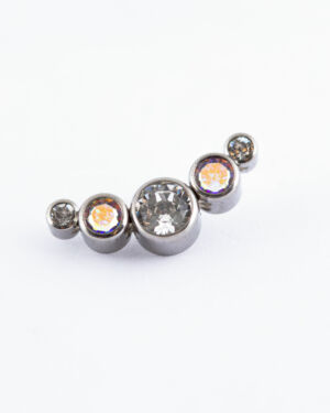 Cabochon banane de strass