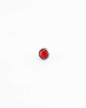Cabochon opale rouge