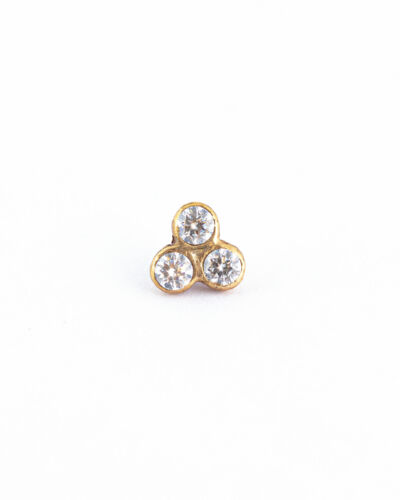 Dermal 3 Strass Or 18K