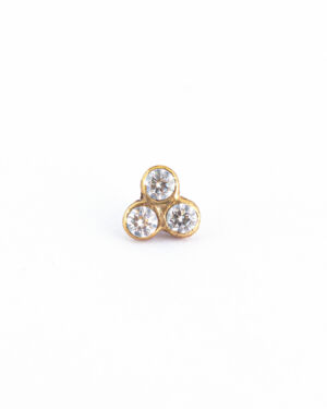 Dermal 3 Strass Or 18K