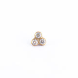 Dermal 3 Strass Or 18K