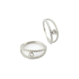 Anneau Clicker Eye Strass