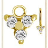 Pendant Charms 3 strass