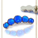 Cabochons Griffés Titane 5 Opales