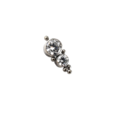 Cabochon 2 strass et beads