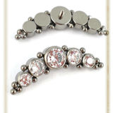 Cabochon 5 strass et dots